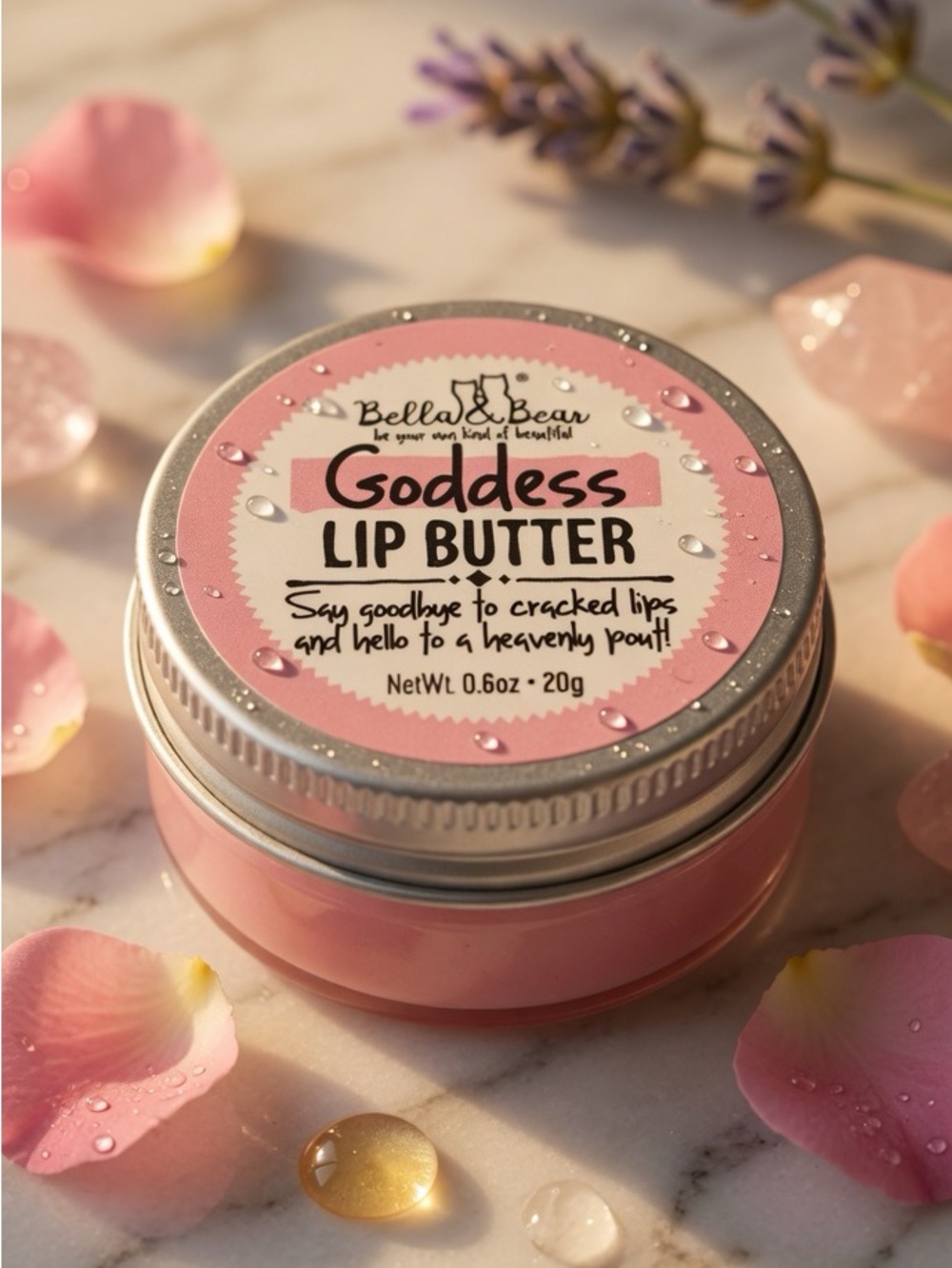 NWT Bella & Bear Goddess Lip Butter For Softening And Protecting